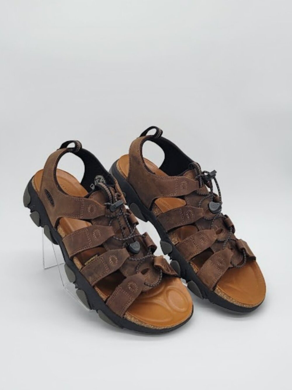 KEEN Men’s Daytona II Brown Leather open-Toe Outdoor Sandals Size 11.5 NWOB